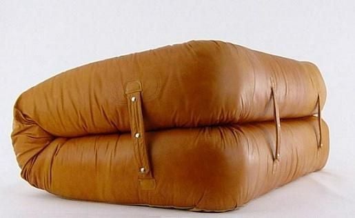 Italian Anfibio Sofa By Alessandro Becchi in original leather