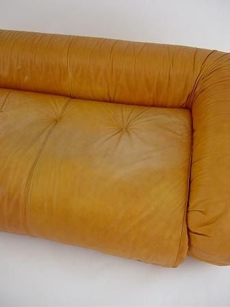 Late 20th Century Anfibio Sofa By Alessandro Becchi in original leather