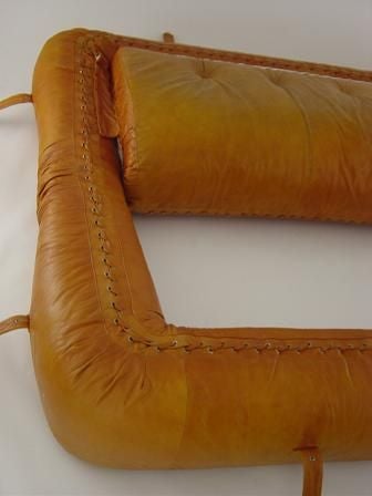 Anfibio Sofa By Alessandro Becchi in original leather 3