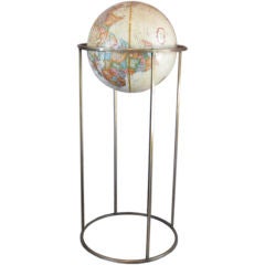 Brass globe designed by Paul McCobb
