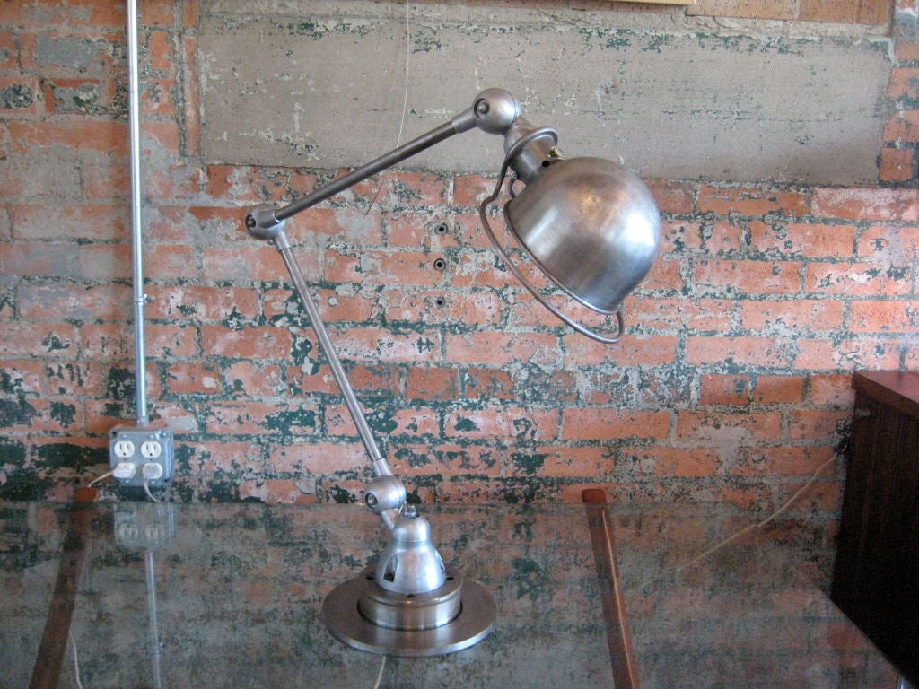 European Articulating desk lamp by Jean-Louis Domecq