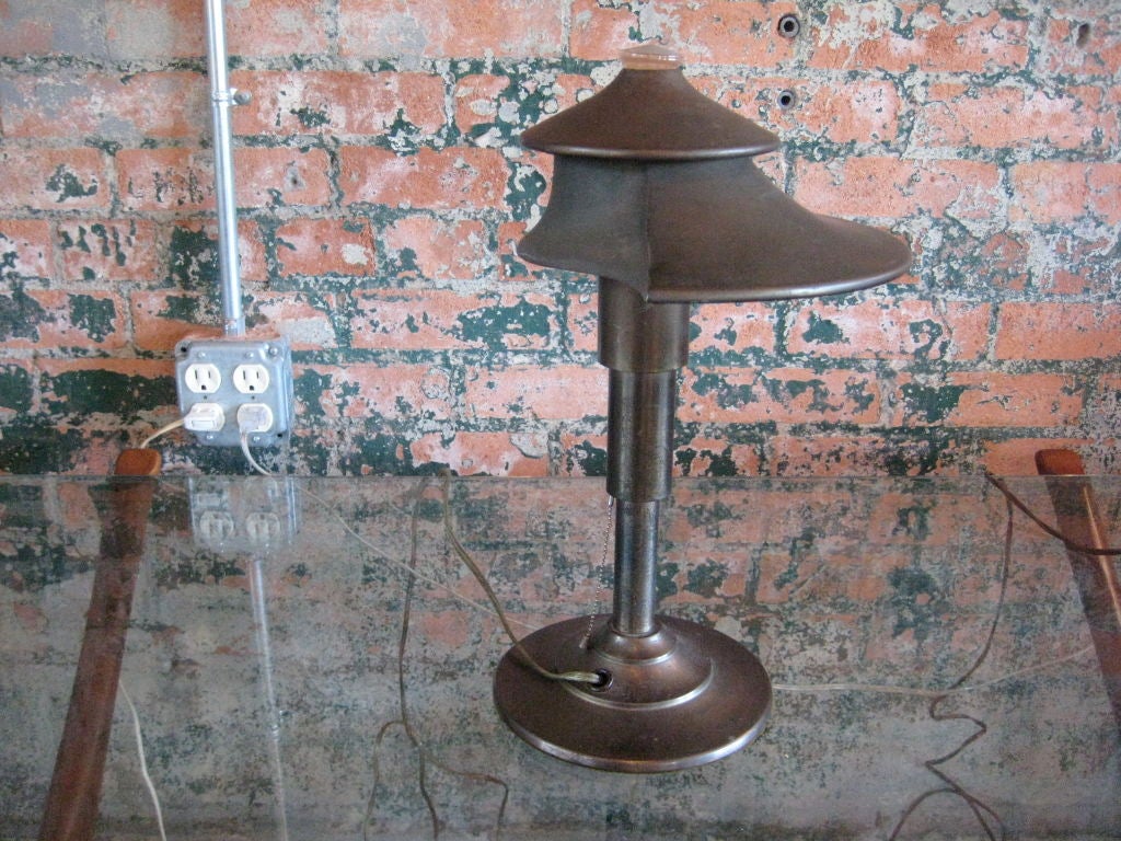 Pair of rare table lamps by Walter Von Nessen 1