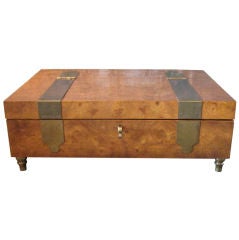 Burled maple jewelry chest