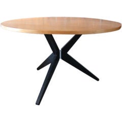 Rare and Early "Popsicle" dining table designed by Hans Bellman