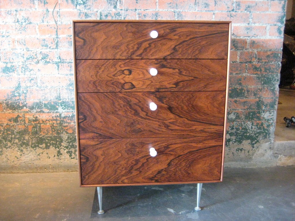 Rosewood thin edge cabinet by George Nelson