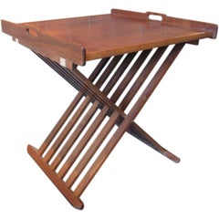 Folding tray table designed by Kipp Stewart for Drexel