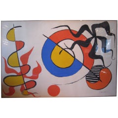 Pencil signed serigraph by Alexander Calder