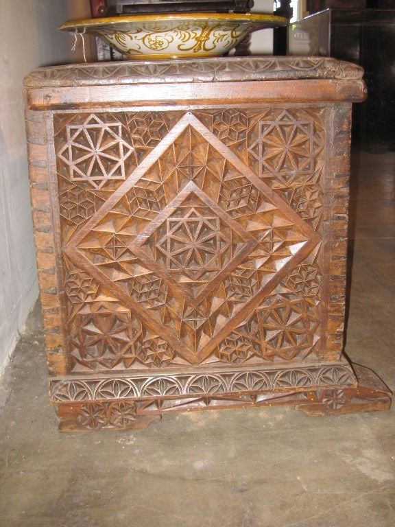 18th Century and Earlier An Early Spanish Chest in the Mudejar Style For Sale