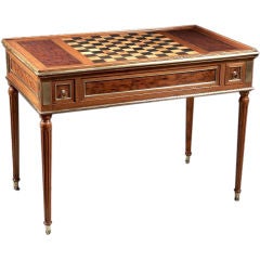 An 18th Century  Louis XVI Mahogany Tric Trac / Backgammon Table