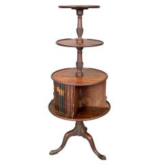An 18th Century Four Tiered Library Dumbwaiter Stand in Mahogany