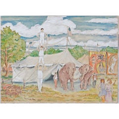 Impressionist Painting of a Circus