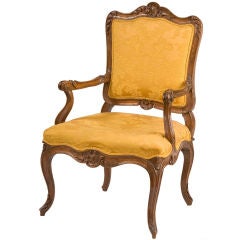 Italian Rococo Open Armchair