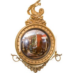 Classical Gilt wood convex mirror 11