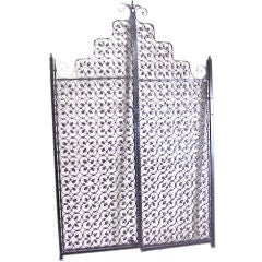 Pair of Spanish "Gothic" Iron Gates