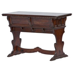 Small Italian 19th century Renaissance style Library Table