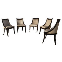 Set of Five Regency Klismo Chairs 2