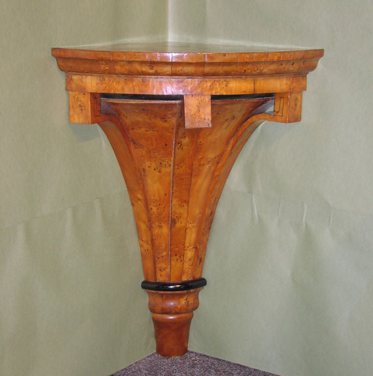 Biedermeier Corner Console