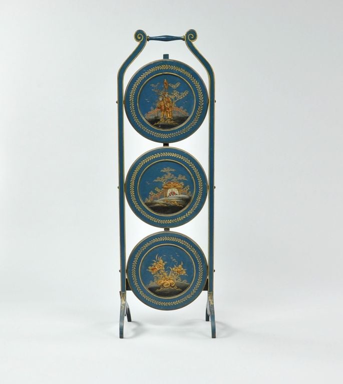 Chinoiserie Three Tier Folding Serving/Cake Table