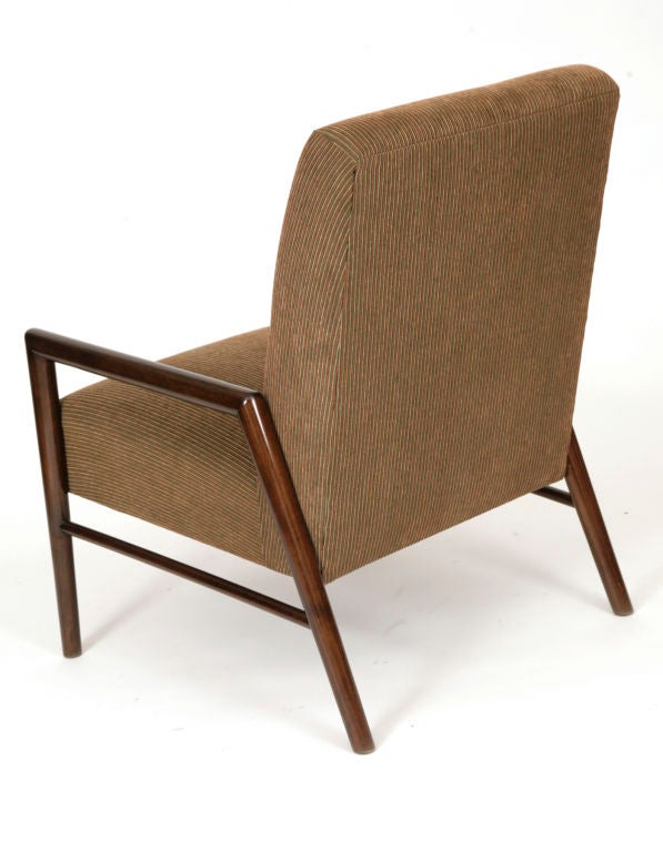 1950s Sculpted Walnut Lounge Chair by Leslie Diamond In Excellent Condition In Phoenix, AZ