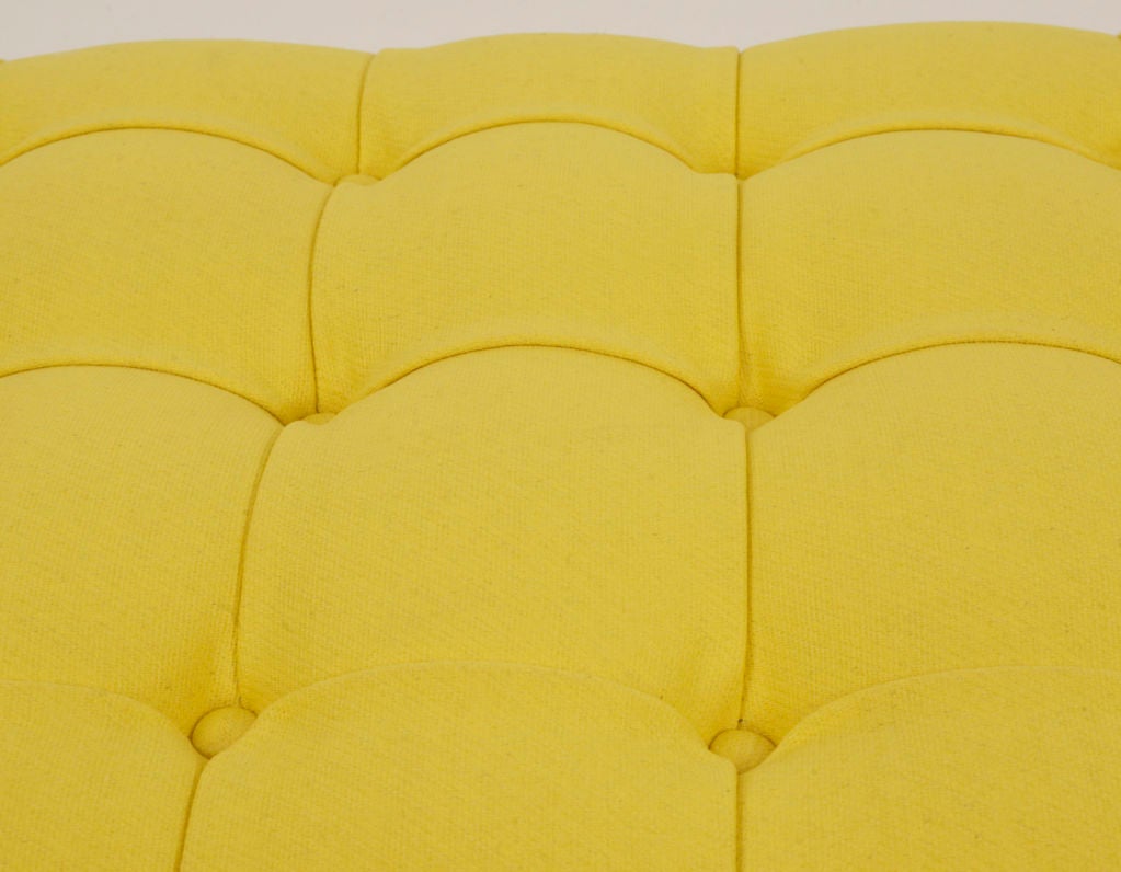 American Glamorous Lemon Yellow Lacquered Bench