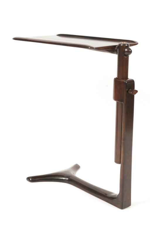 Prototype Allen Ditson Adjustable Side Table at 1stDibs