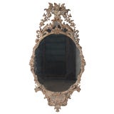 Italian Floral Carved Oval Mirror