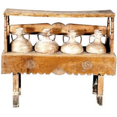 Antique Pine Olive Oil Rack