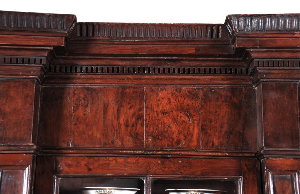 18th Century and Earlier Rare Yew Wood Bookcase For Sale