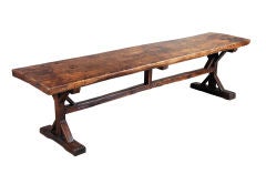 A 10
 Long Elm Trestle Table