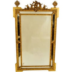 Napoleon lll gilt wood mirror