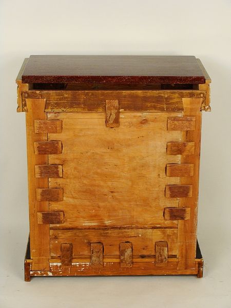 Wood Empire style console table, mid 20th century