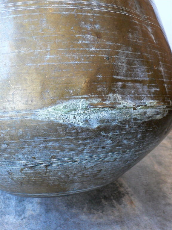 Large Brass Pot 1