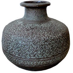 Hand-chased Copper Vase
