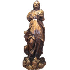 Wood Statue of St. Barbara