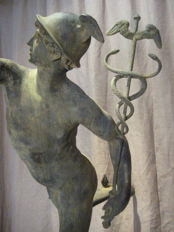 Bronze statue of Mercury 2
