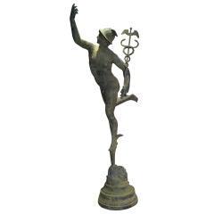 Bronze statue of Mercury