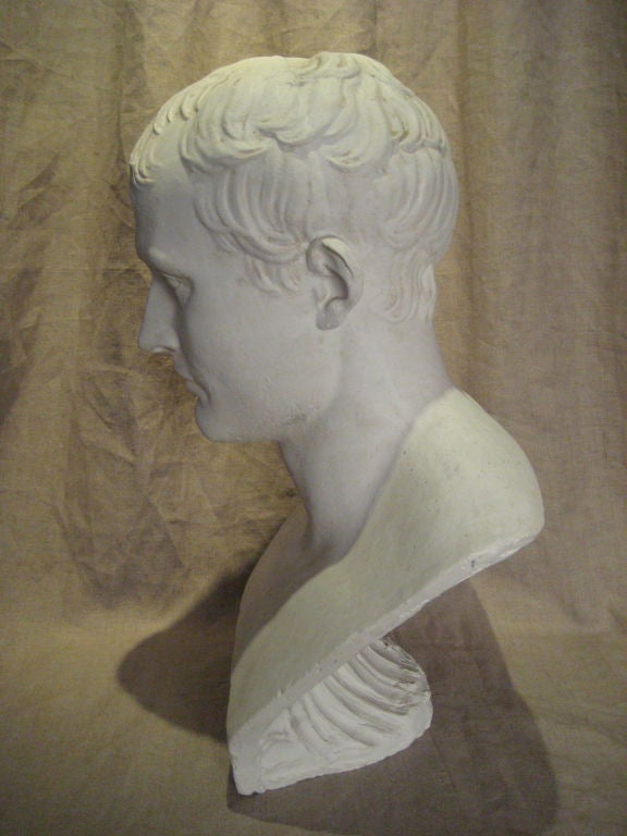 Mid-20th Century Chalk Bust of Napoleon