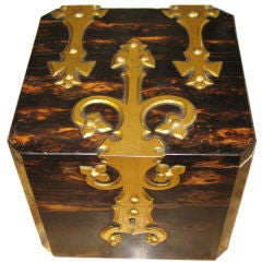 19th Century English Calamander Wood Perfume Bottle Box