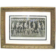 Original Piranesi Neoclassical Engraving of a Frieze