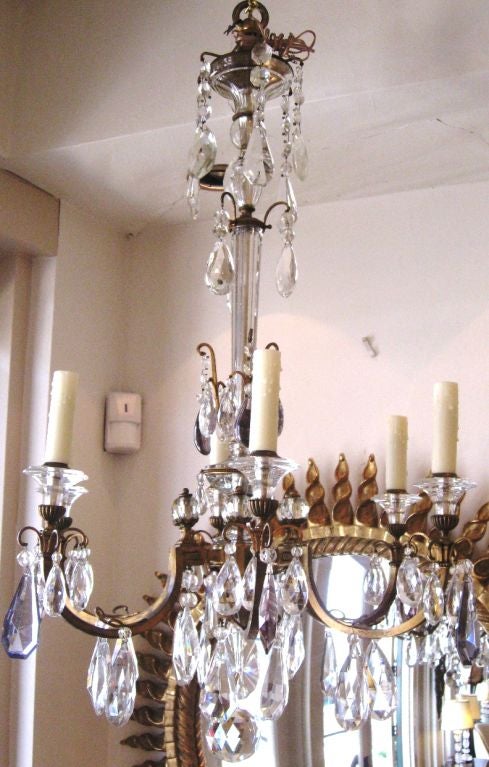 English 19th Century Bronze Chandelier by Osler