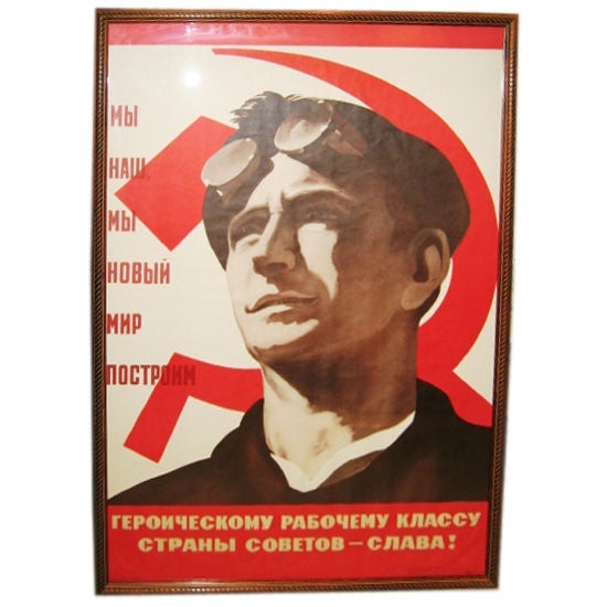 Russian Propaganda Poster For Sale