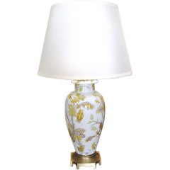 Marbro French Porcelain Single Lamp