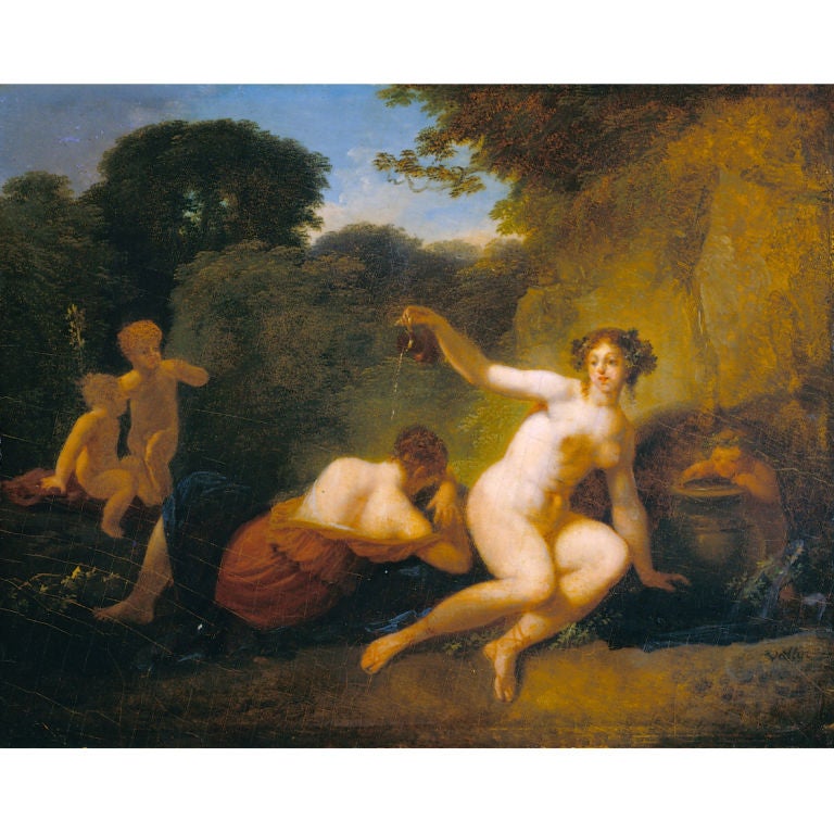 Venus and Cupid by Jacques Antoine Vallin For Sale