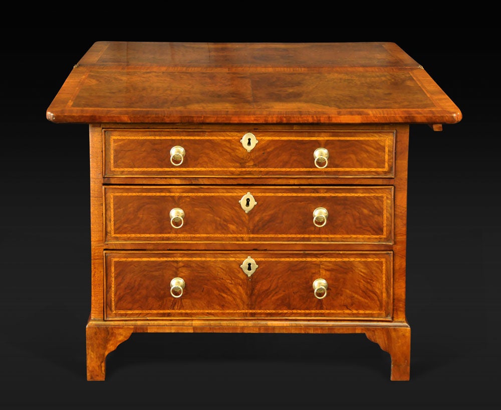 An Early George II Walnut Bachelor's Chest Of Drawers