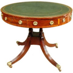 A Regency Mahogany Drum Table