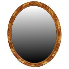 Louis XVI oval mirror