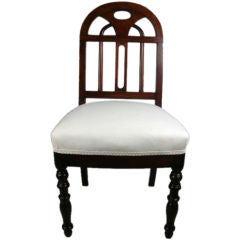 Empire mahogany side chair
