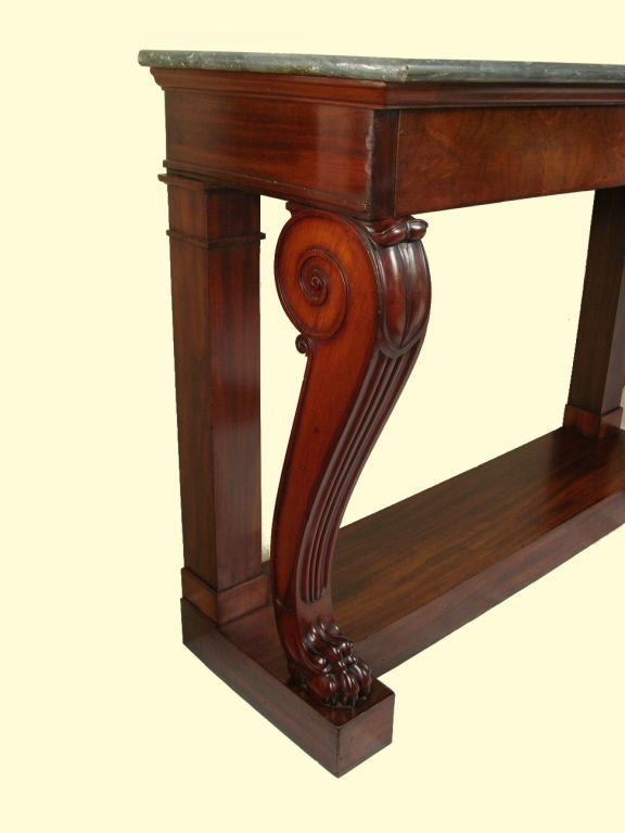 Charles X mahogany console