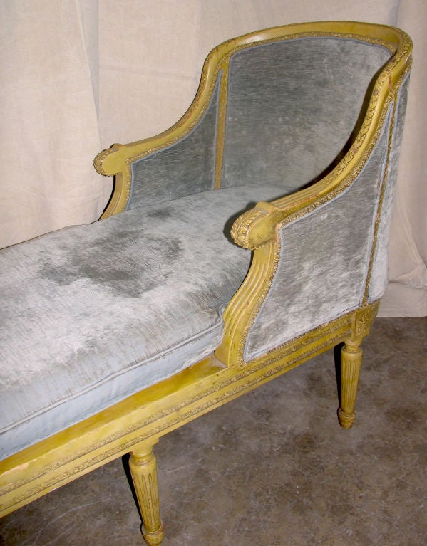 19th Century French Louis XVI style Chaise lounge 1