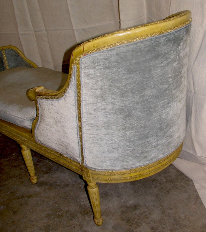19th Century French Louis XVI style Chaise lounge 3